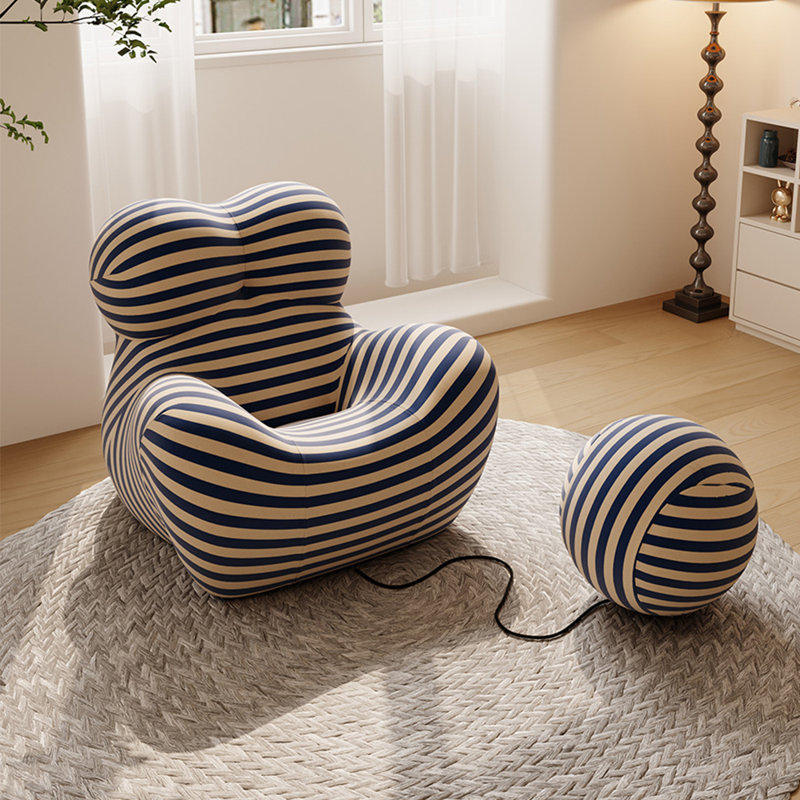 Wildon Home Creative Living Room Bedroom Accent Sofa Chair 35.8 Wide and Ottoman Wayfair